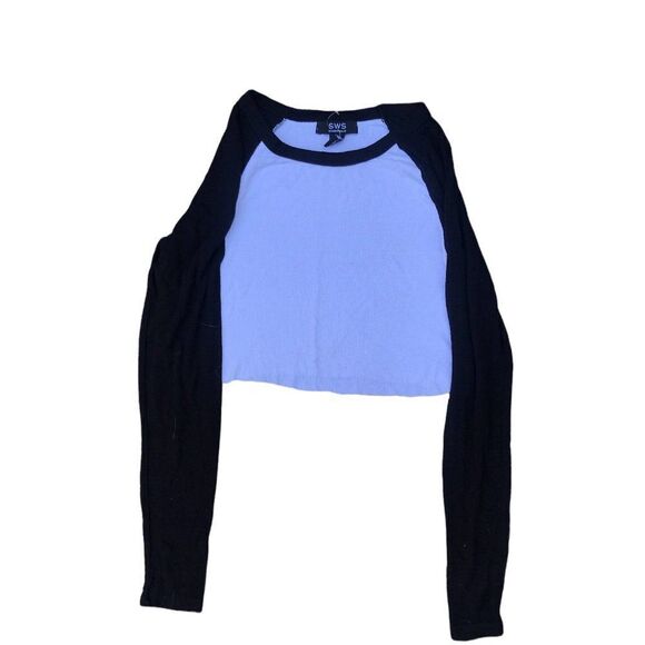 1. SWS Essentials Long Sleeve Crop Top Small - Picture 4 of 4